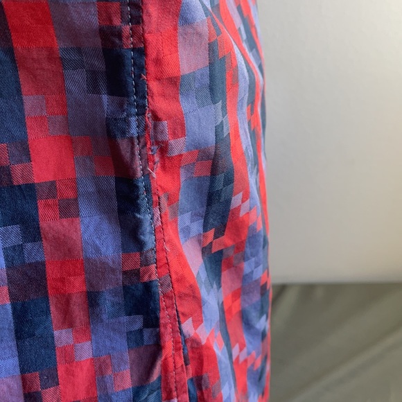 Blue & Red Perry Ellis Dress Shirt XL - Picture 6 of 8